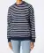 Gestreept sweatshirt donkerblauw/wit