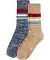 Mouliné-Socken braun