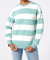 Sweatshirt met blokstrepen lichtblauw gestreept