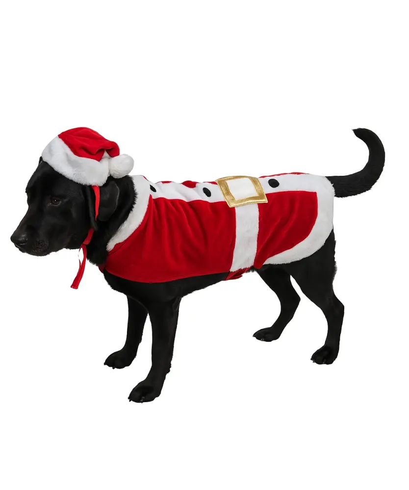 Huisdier kerstkleding kerst hond kostuum kerstman rijden huisdier cosplay kostuums feest honden outfit voor kleine middelgrote grote honden kerstman huisdier kleding (kleur: stijl 4, maat: M