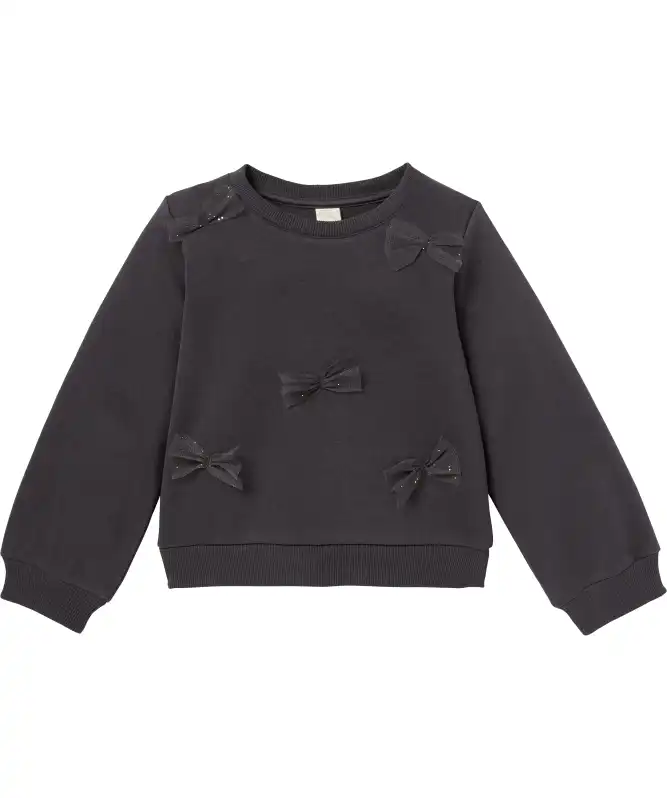 Sweatshirt met tule strikjes