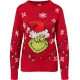 Grinch Strickpullover Weihnachten