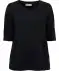 Shirt mit 3/4-Arm schwarz