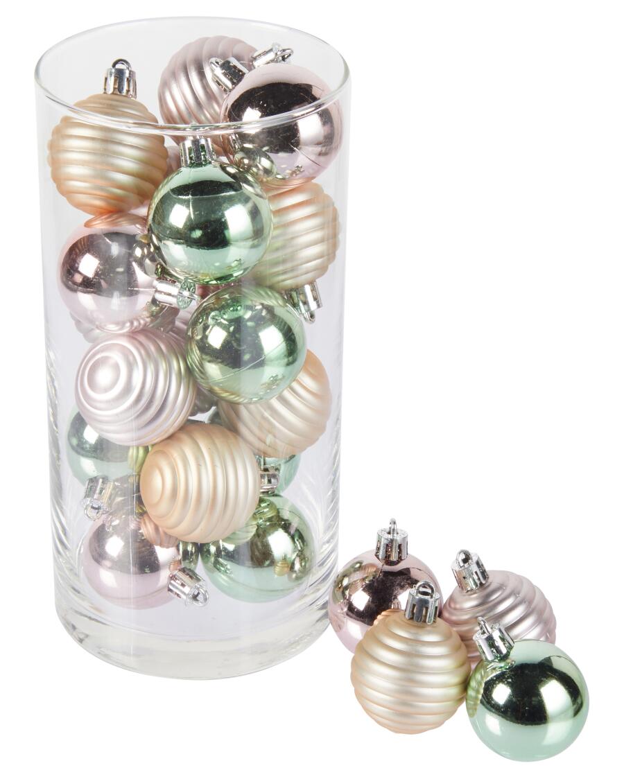 Christbaumkugeln Weihnachten Pastell