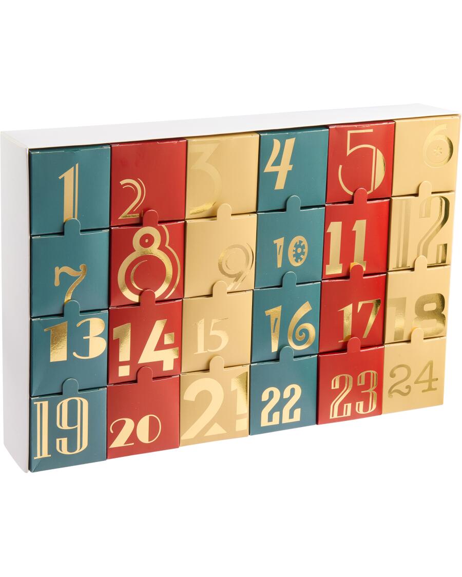 Adventkalender lades kleurrijk