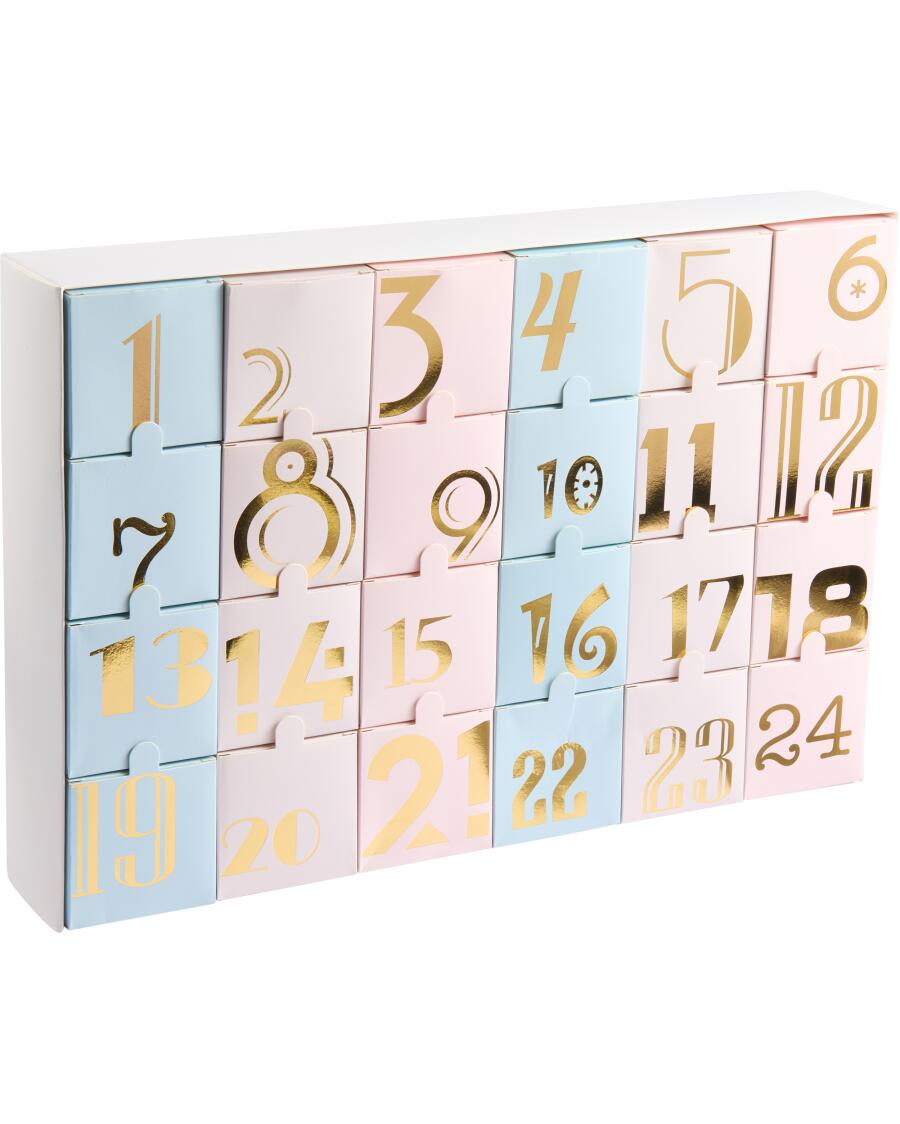 Adventkalender lades pastel