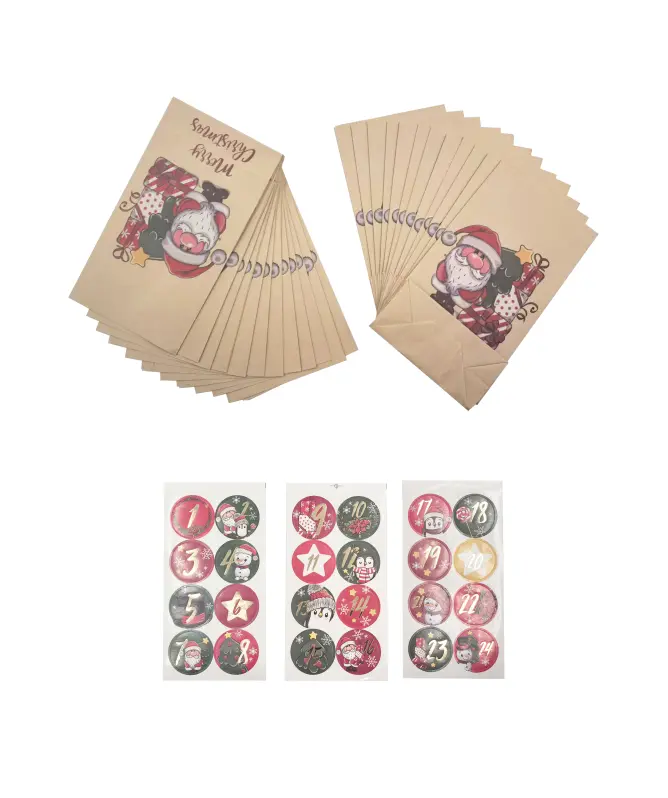 Adventskalender mit Tüten