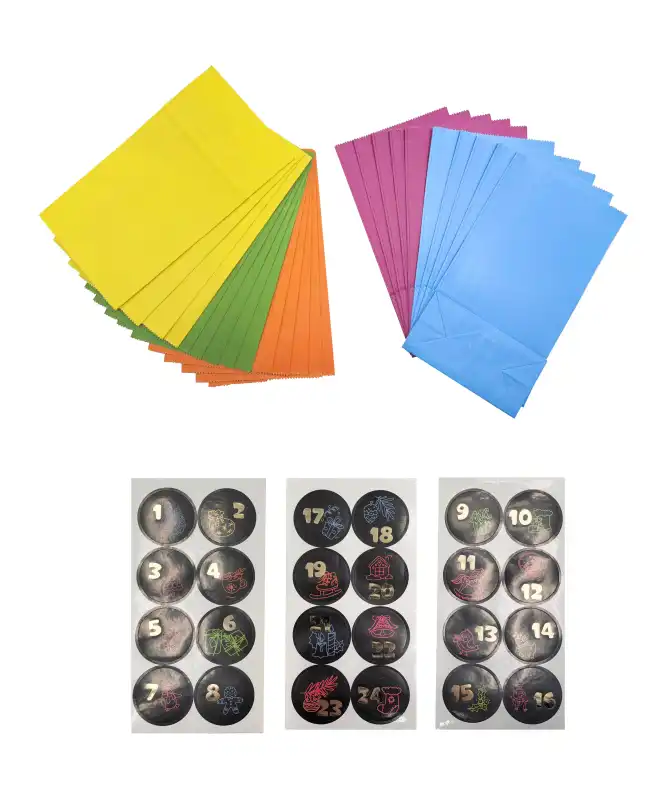 Adventskalender mit Tüten