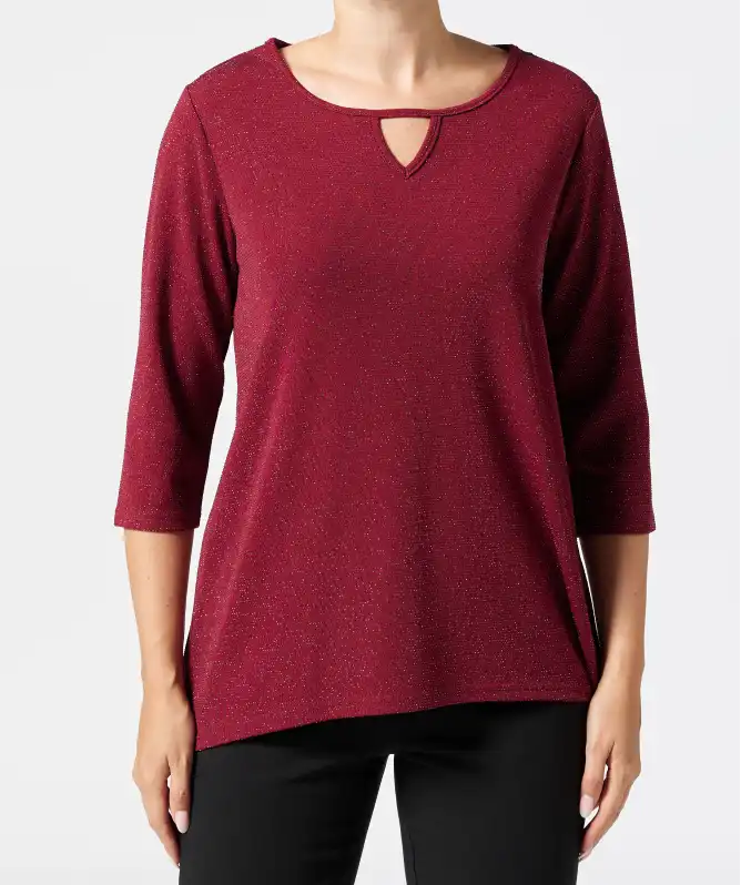 Shirt mit Glitzerfäden