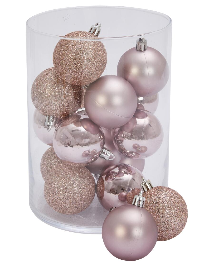 Christbaumkugeln rosa
