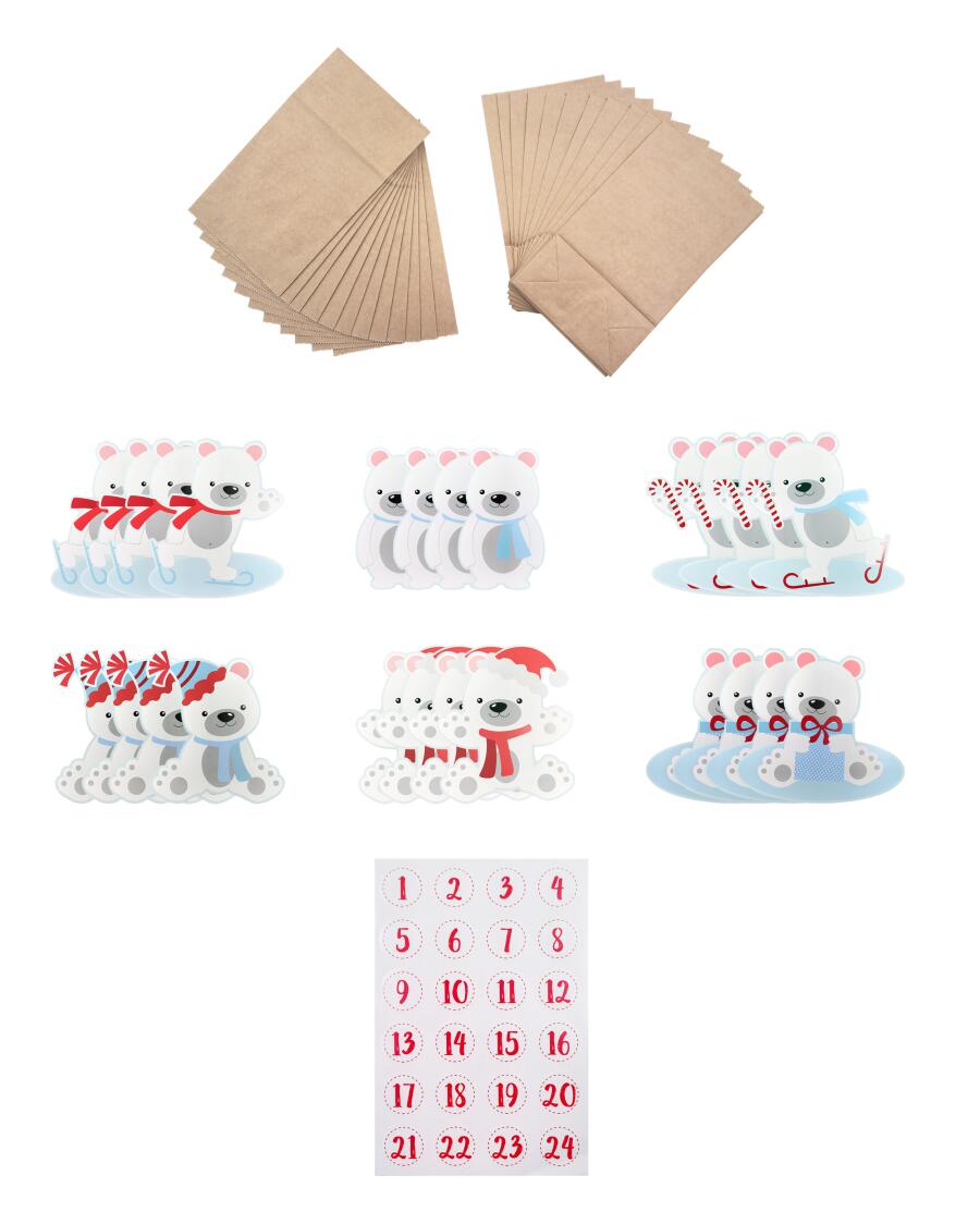 DIY Adventskalender braun