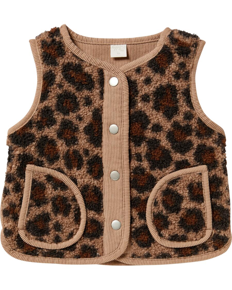 Weste Sherpa braun