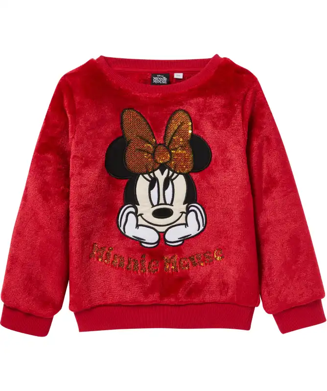 Flauschpullover mit Stickerei