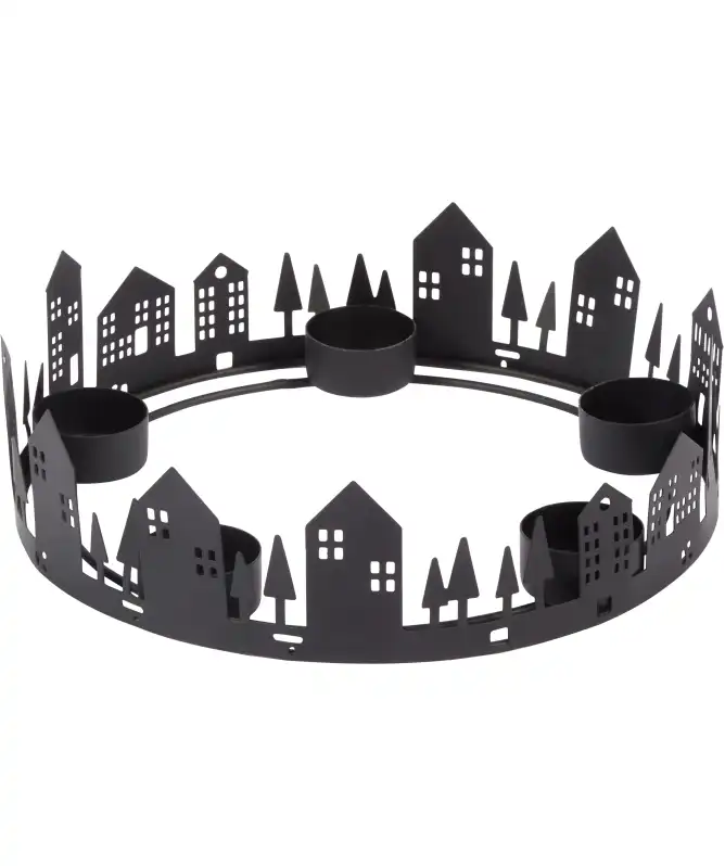 Vánoční svícen na čajové svíčky