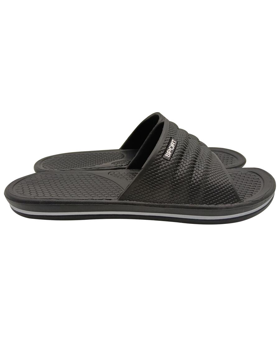 Badslippers zwart