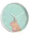 Wanduhr Capybara blau