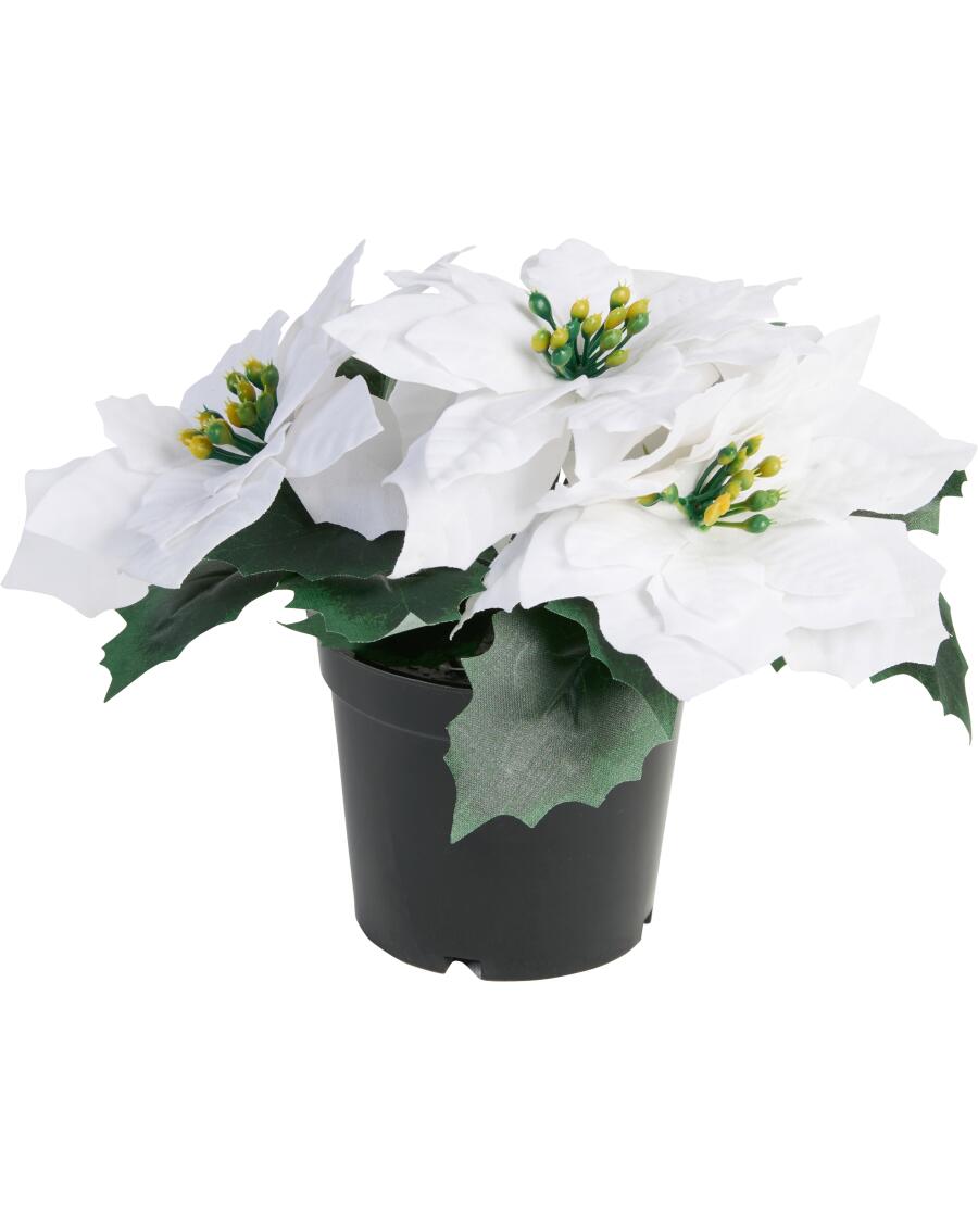 Kunstblume Weihnachten weiß
