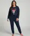 Pyjama kerst donkerblauw