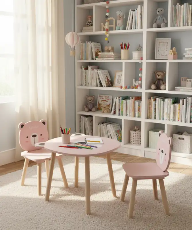 Kindertafel met stoeltjes