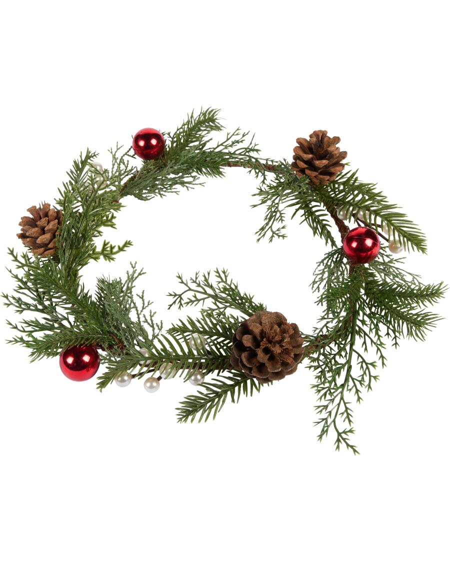 Deko-Kranz Weihnachten grün