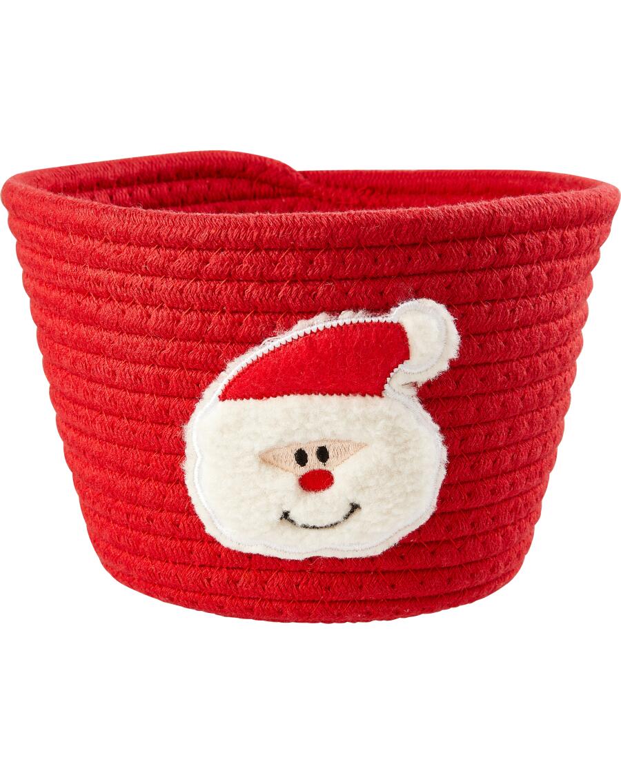 Weihnachtlicher Stoff-Aufbewahrungskorb Mit Lebkuchenmann-Muster – Faltbar, Stylisch & Praktisch