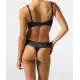 Podprsenka + tanga s třpytivou přízí