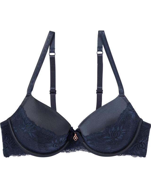 Soutien-gorge avec nœud femme, bleu marine (KiK BH mit Schleife (dunkelblau)) — KiK, produit allemand authentique au Maroc