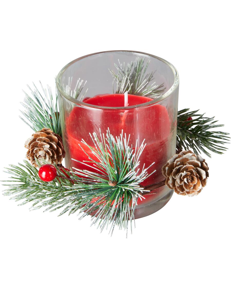Kerze Weihnachten rot