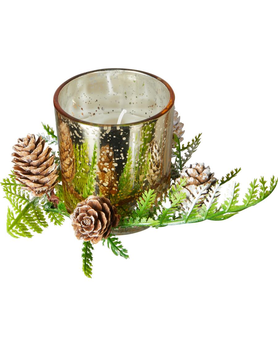 Kerze Weihnachten gold