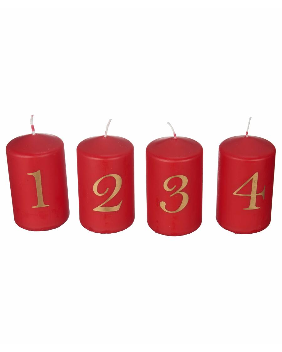 Adventní svíčky červená