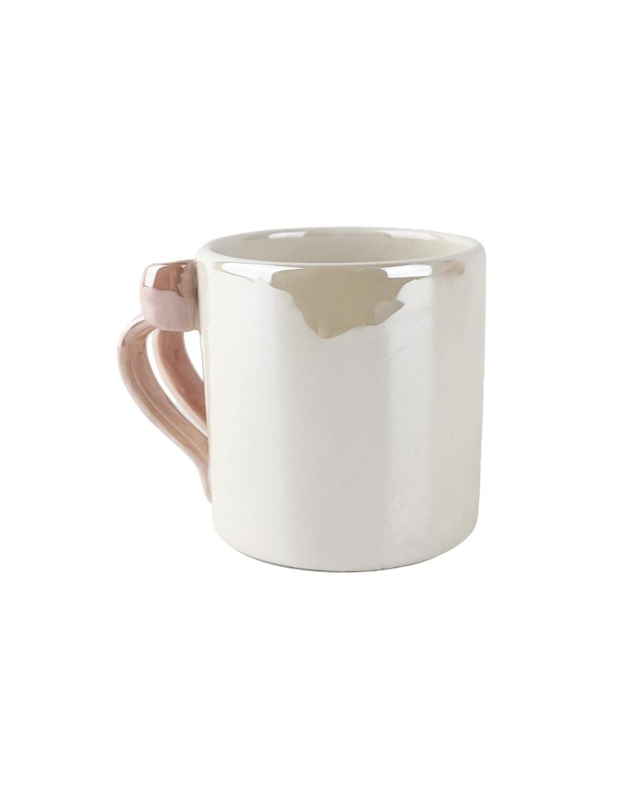 Tasse mit Schleifenhenkel pink
