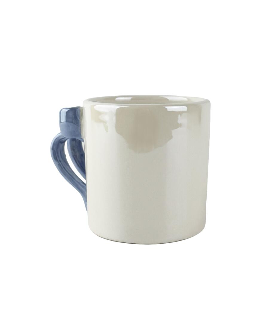 Tasse mit Schleifenhenkel lila