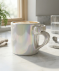 Tasse mit Schleifenhenkel silber