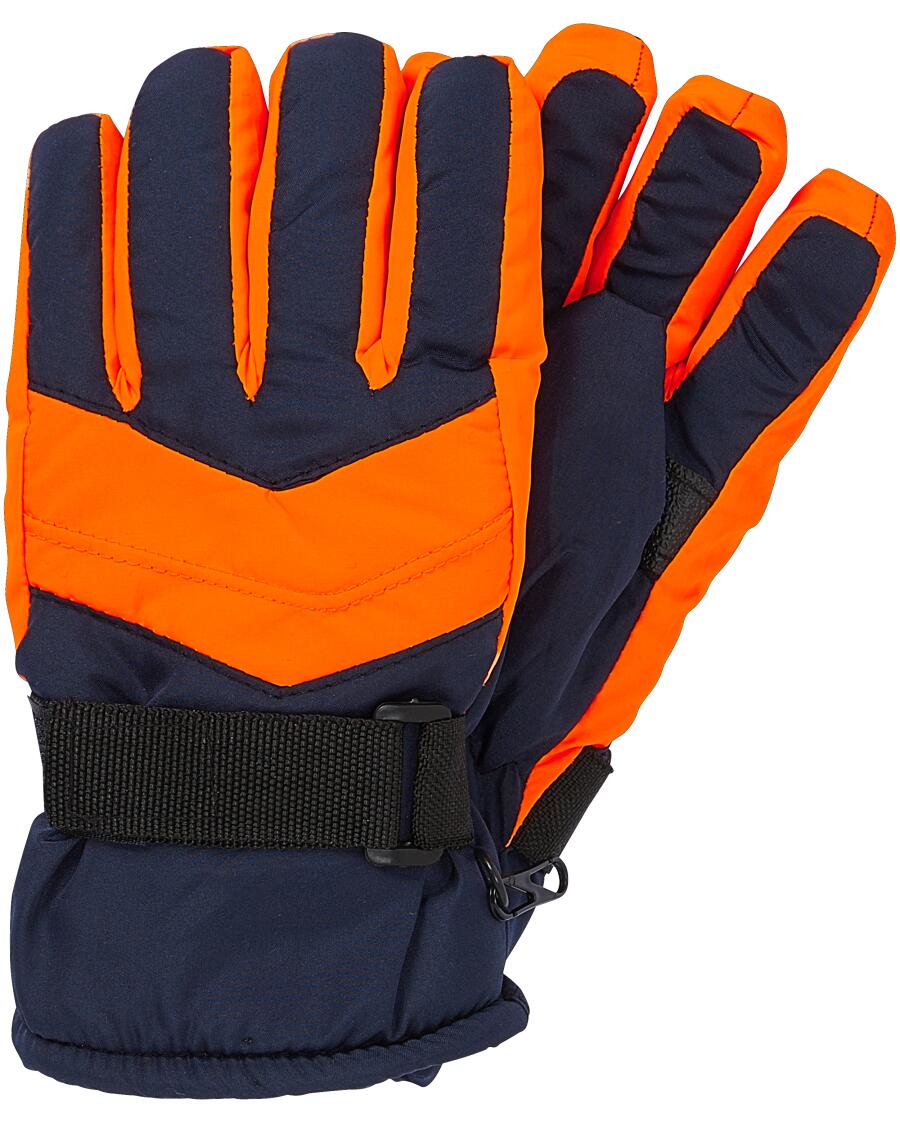 Skihandschuhe mit Neoelementen neon orange