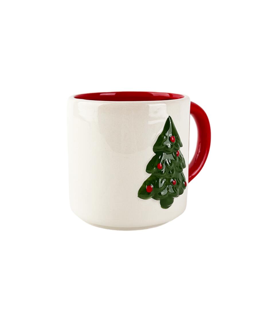 Tasse Weihnachten Rot/Grün/Weiß