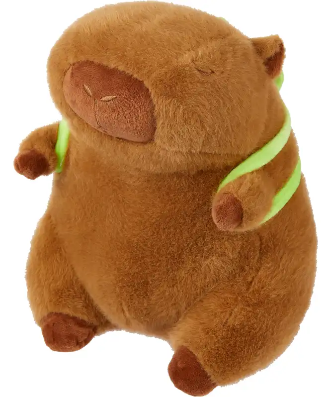 Plüschtier Capybara mit Rucksack
