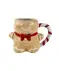 Tasse Weihnachten braun/weiß