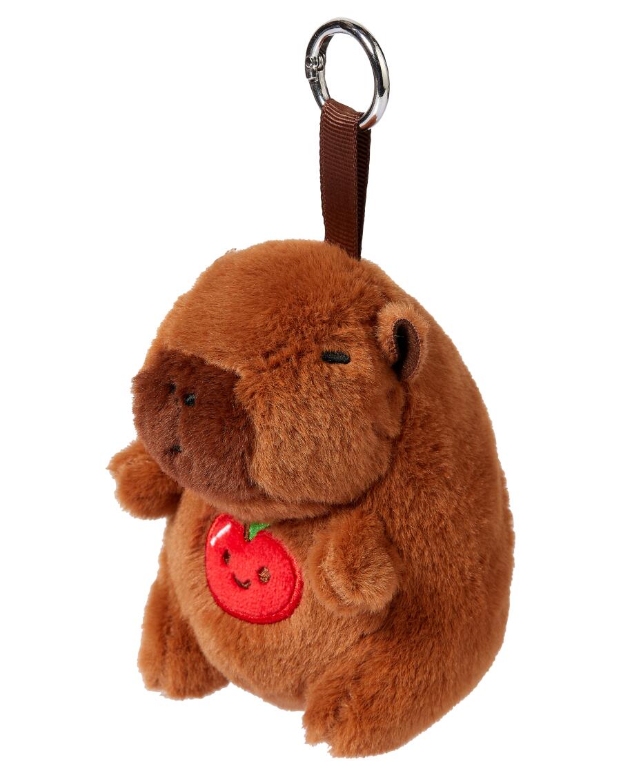 Capibara sleutelhanger rood