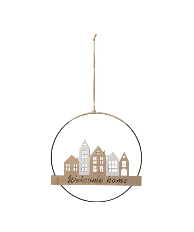 Hangende decoratie met huisjes