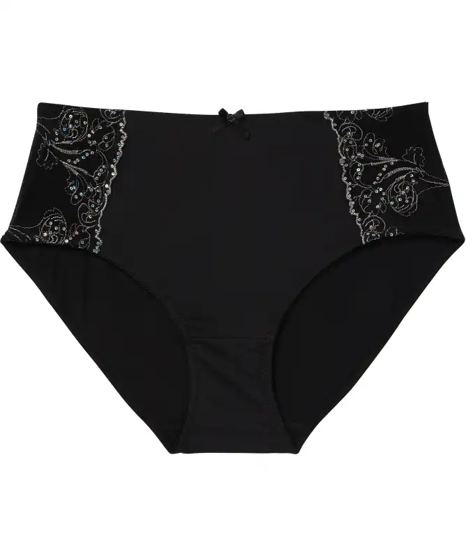 Slip mit Glitzerstickereien