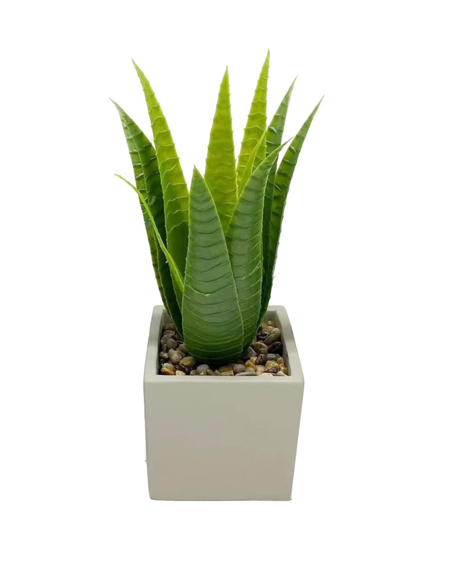 Kunstblume Aloe Vera grün