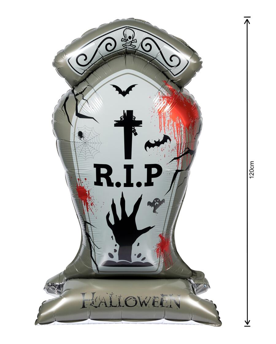 Halloween Folienballon grau