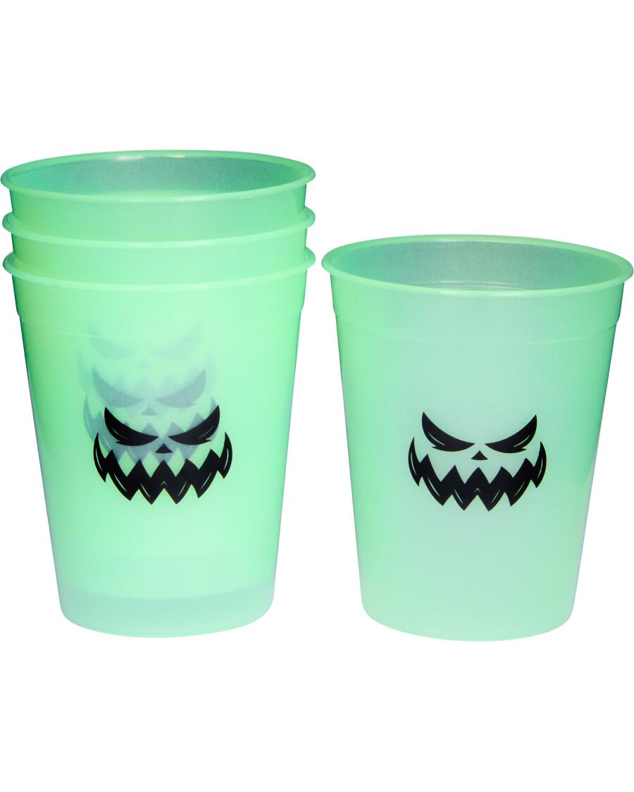 Halloween drinkbeker groen/zwart