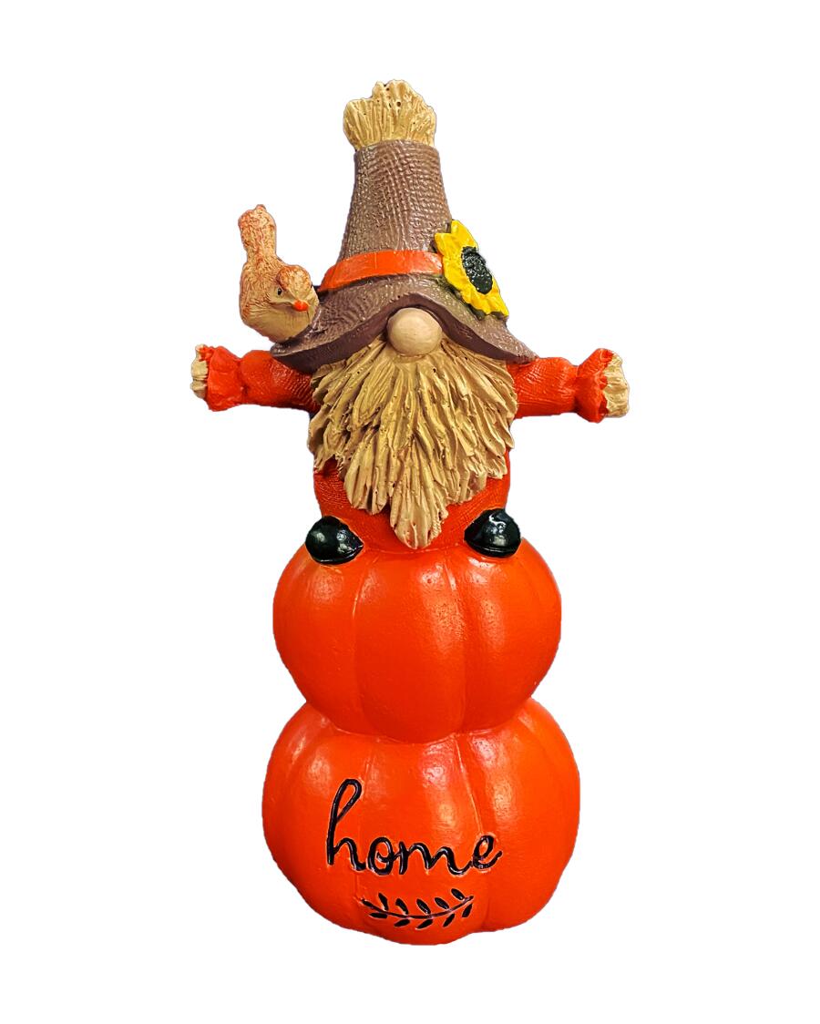 Deko-Wichtel Herbst orange