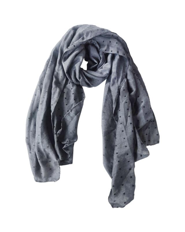 Écharpe à pois femme, anthracite — KiK, produit allemand authentique au Maroc