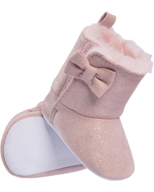 Chaussures bébé doublées fille, rose — KiK, produit allemand authentique au Maroc
