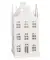 Windlicht huis wit