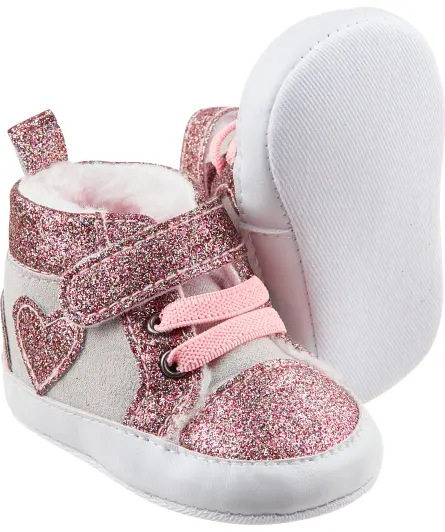 Glitzernde Babyschuhe