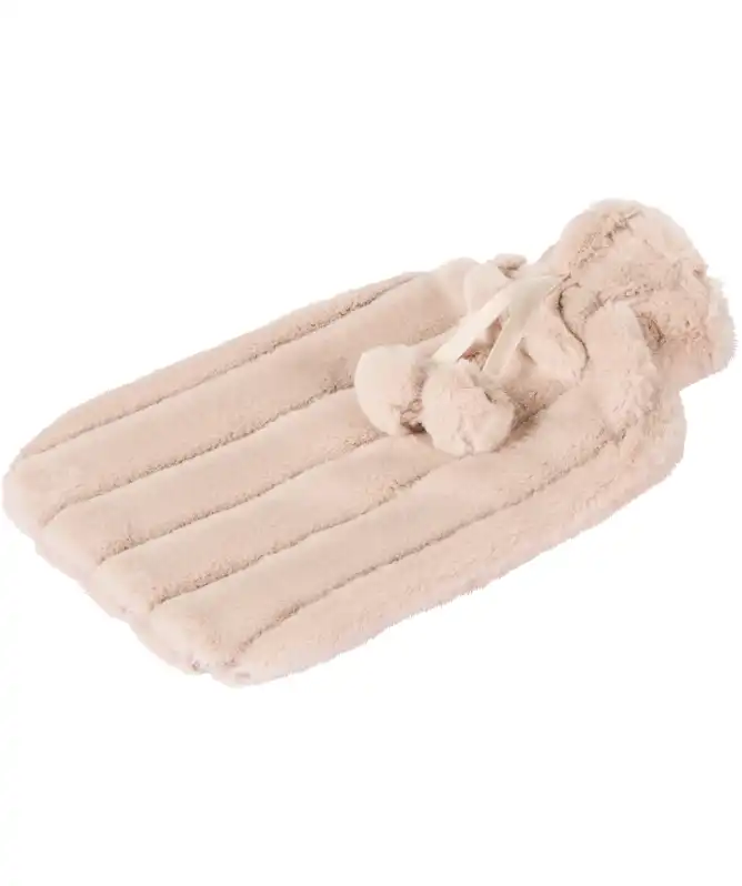 Wärmflasche mit Plüschbezug