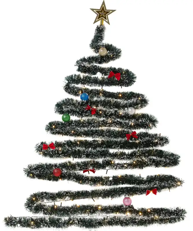 DIY LED-Wandgirlande Weihnachten